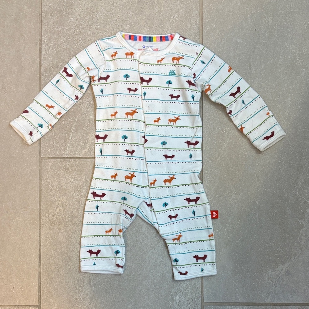 Magnetic Me Woodland Animals Striped Footie